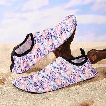 Rutschfeste, atmungsaktive Strandschuhe mit buntem Muster