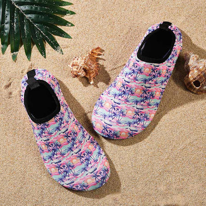 Rutschfeste, atmungsaktive Strandschuhe mit buntem Muster