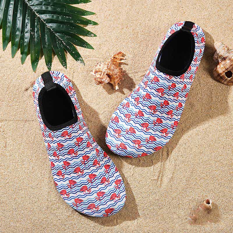 Rutschfeste, atmungsaktive Strandschuhe mit buntem Muster