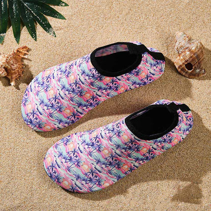 Rutschfeste, atmungsaktive Strandschuhe mit buntem Muster