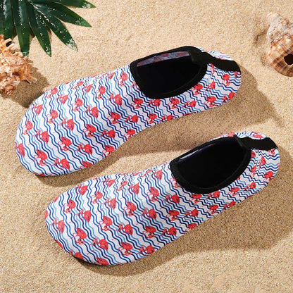 Rutschfeste, atmungsaktive Strandschuhe mit buntem Muster