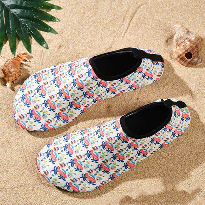 Rutschfeste, atmungsaktive Strandschuhe mit buntem Muster