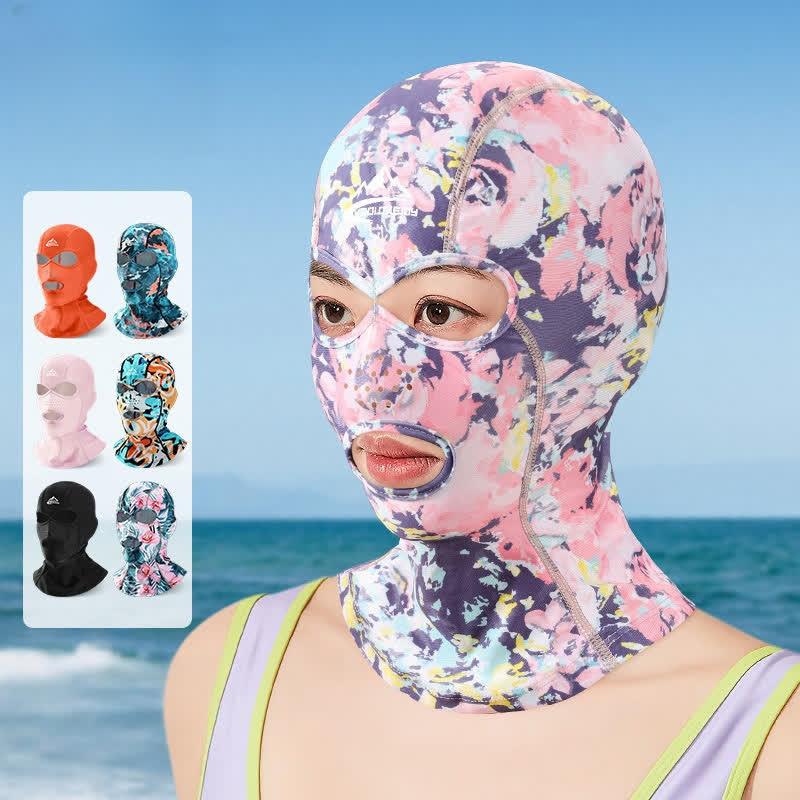 Bunte, atmungsaktive Sonnenschutz-Facekini-Maske für den Außenbereich - image 0