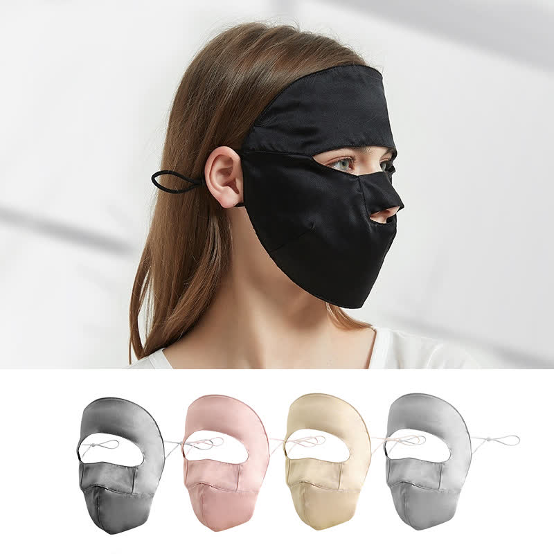 Sonnenschutzmaske aus natürlicher Seide - image 0