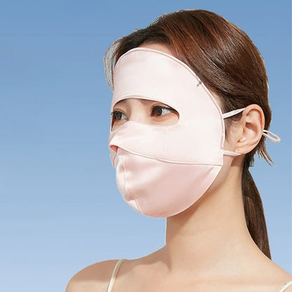 Sonnenschutzmaske aus natürlicher Seide - image 1