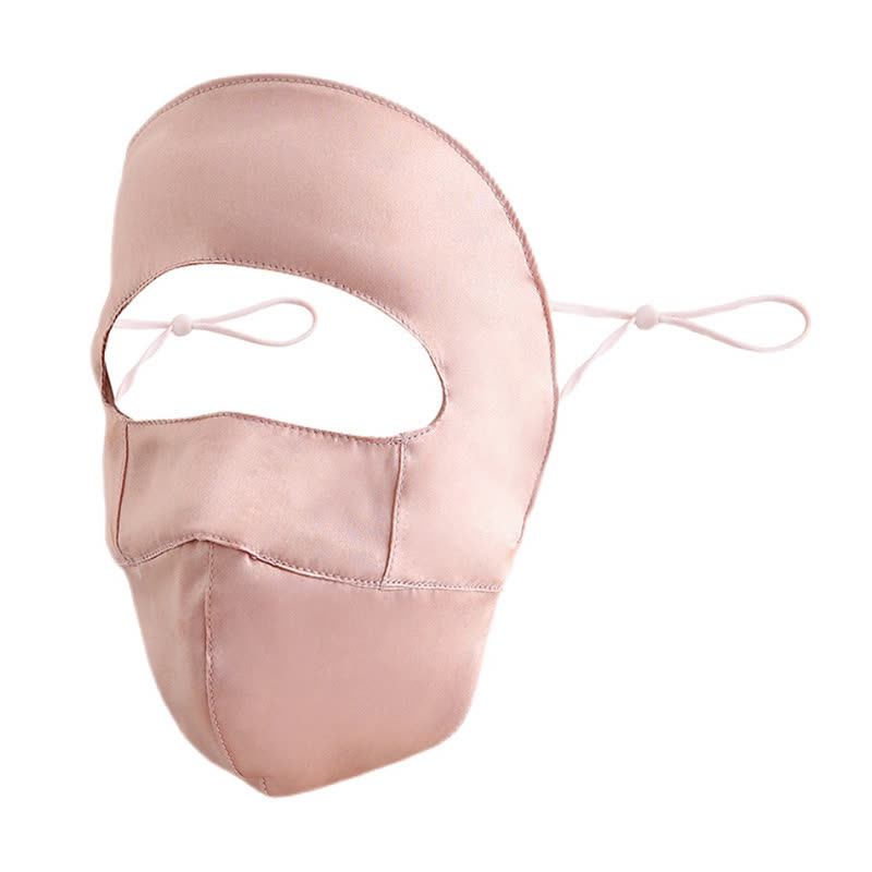 Sonnenschutzmaske aus natürlicher Seide - Rosa - Einheitsgröße - image 2