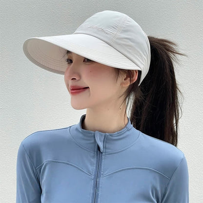 Schnelltrocknender Sonnenhut mit breiter Krempe für Outdoor-Sportarten - Beige - Einheitsgröße - image 0