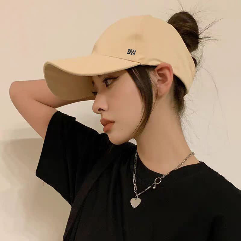 Baseballkappe mit Ponytail-Loch und Sonnenschutz - Khaki - Einheitsgröße - image 8