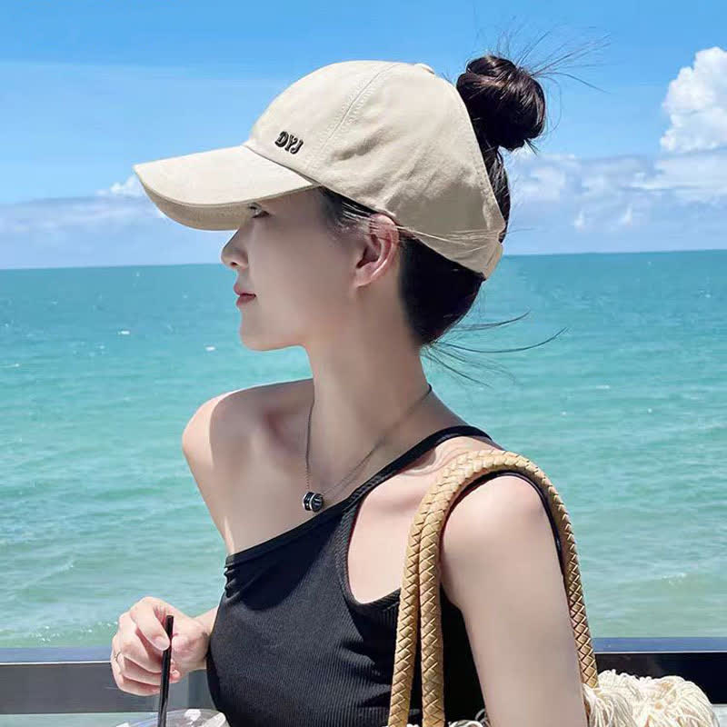 Baseballkappe mit Ponytail-Loch und Sonnenschutz - Beige - Einheitsgröße - image 0