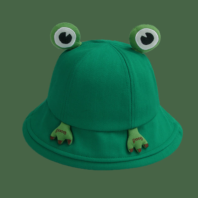 Niedlicher Fischerhut mit Frosch-Design - Grün - Einheitsgröße - image 8