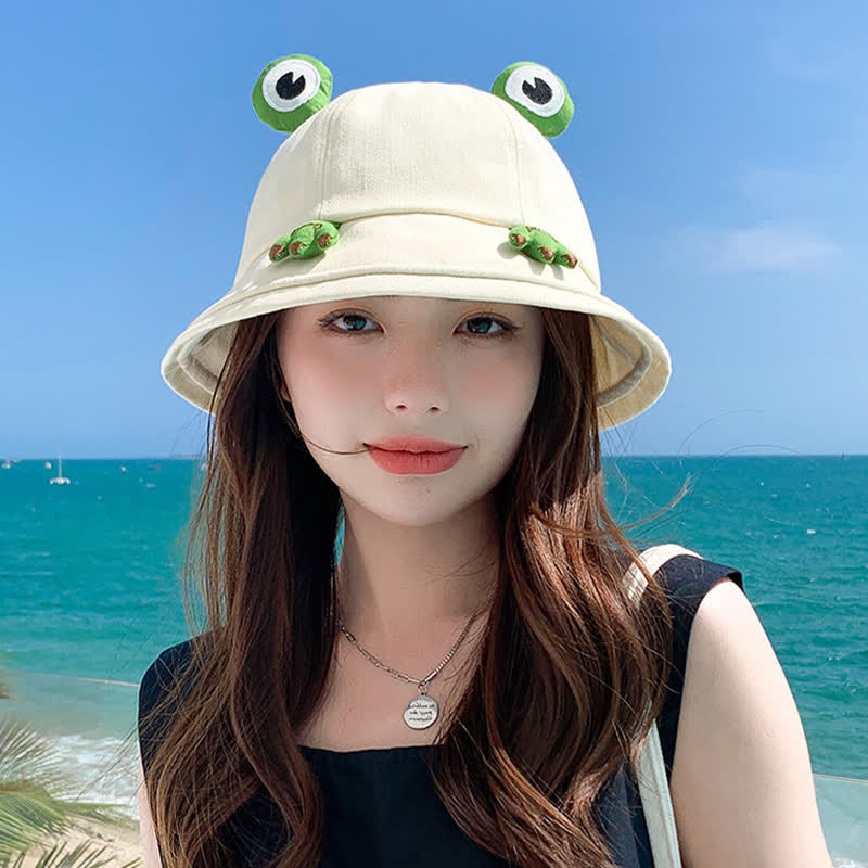 Niedlicher Fischerhut mit Frosch-Design - image 4