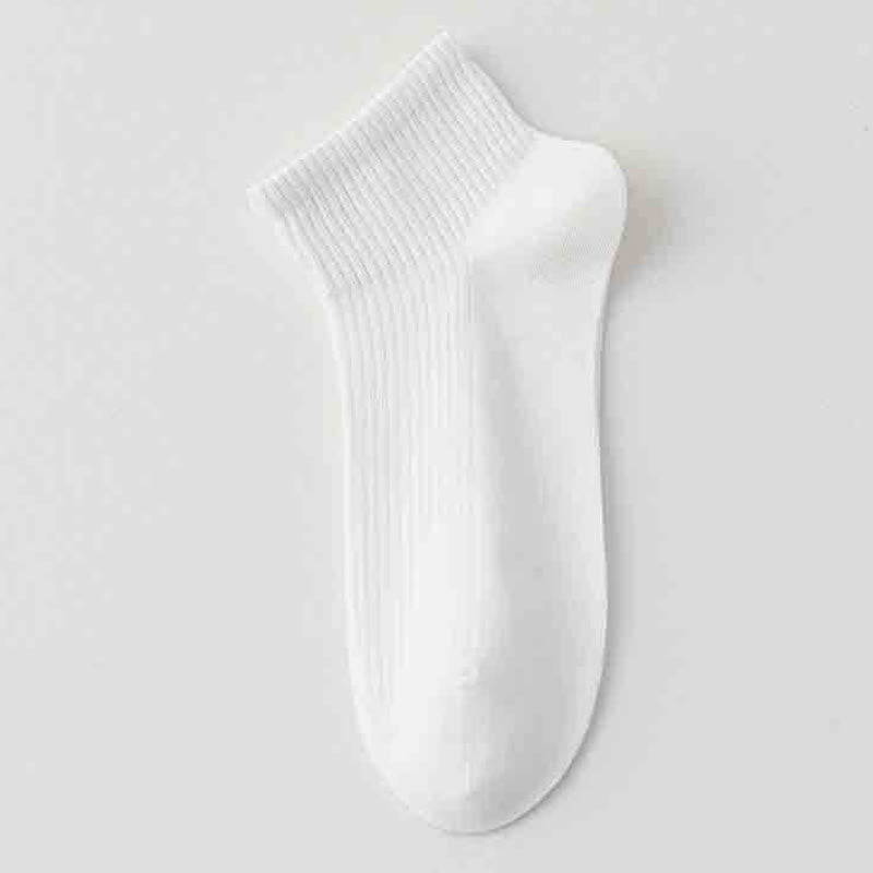 Gestreifte, dünne, atmungsaktive Sportsocken aus Baumwolle (6 Paar)