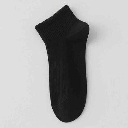 Gestreifte, dünne, atmungsaktive Sportsocken aus Baumwolle (6 Paar)