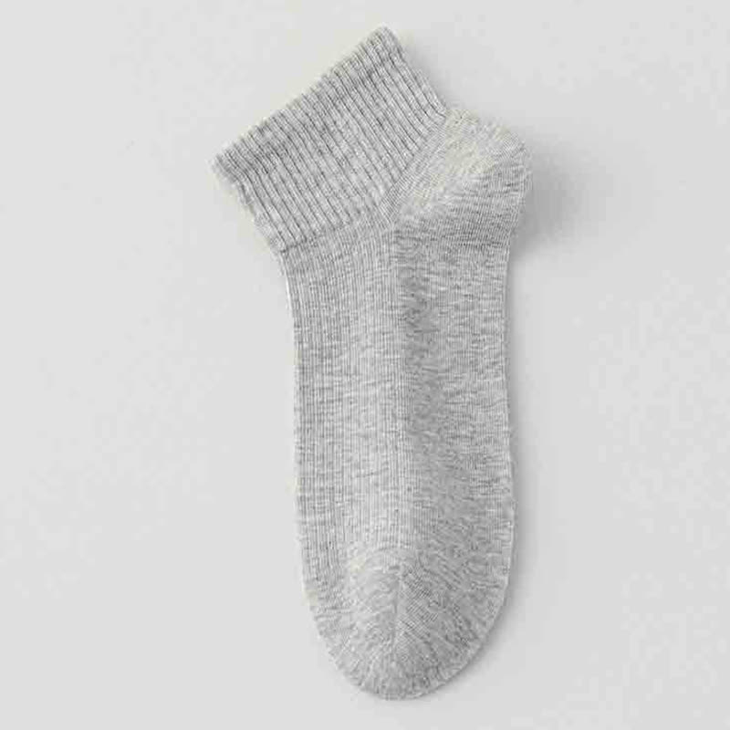 Gestreifte, dünne, atmungsaktive Sportsocken aus Baumwolle (6 Paar)