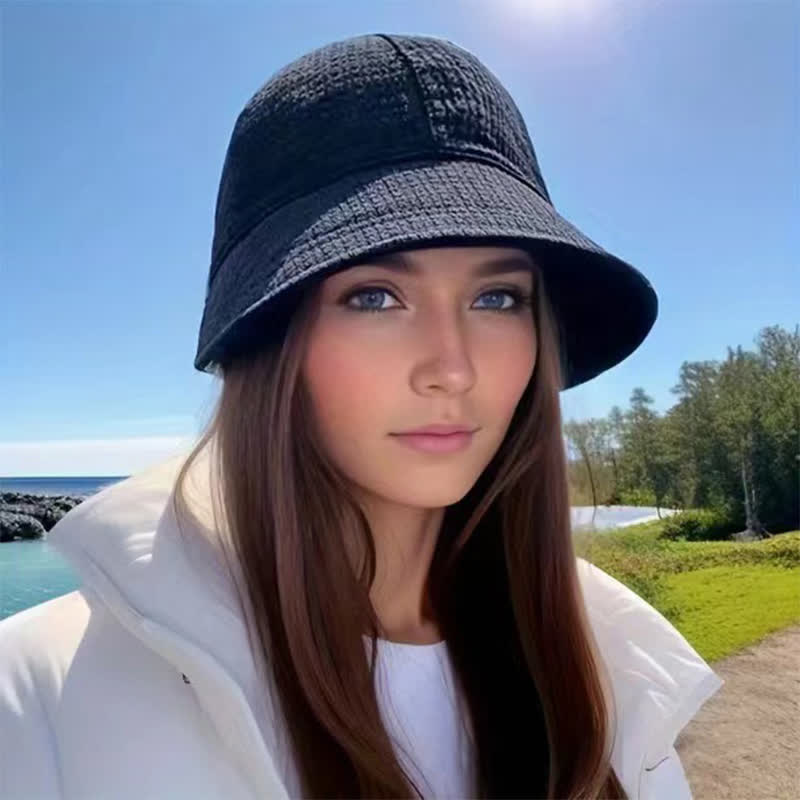 Bucket Hat mit Waffel-Schirm - image 3