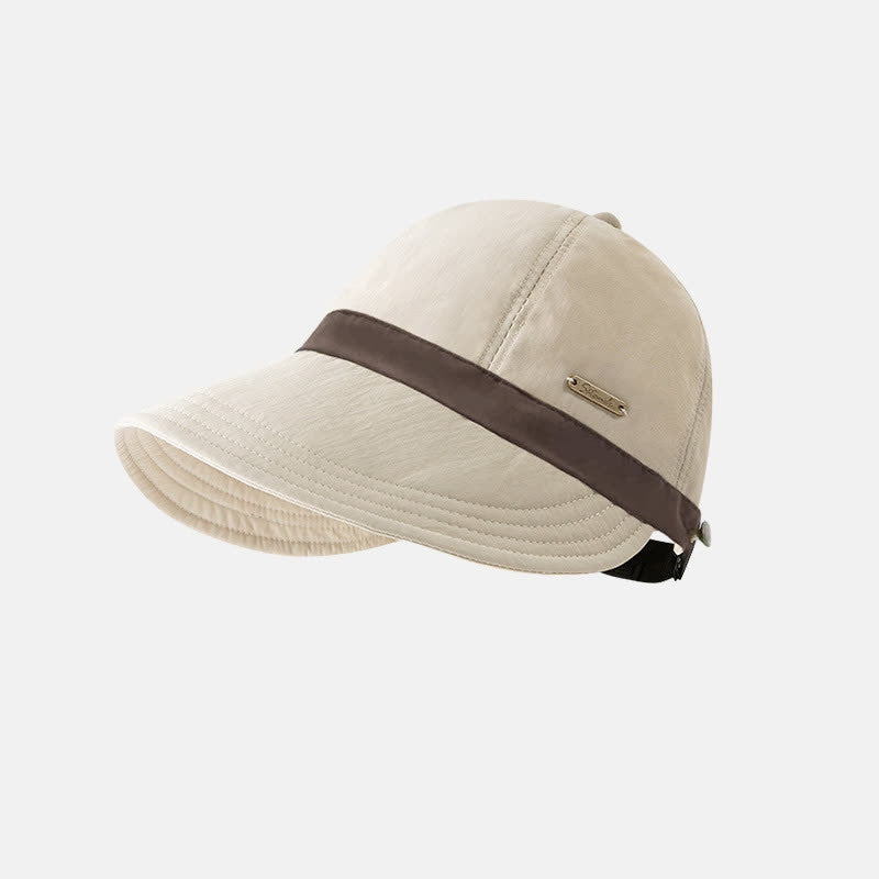 Sonnenblende-Hut mit Farbblock - Beige - Einheitsgröße - image 2