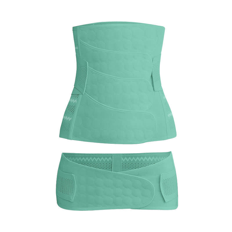 Einfarbiges, atmungsaktives Bauchgurt-Set - Grün - XXL - image 18