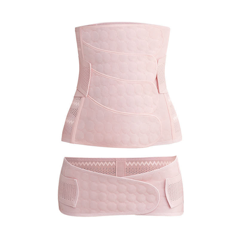 Einfarbiges, atmungsaktives Bauchgurt-Set - Rosa - XXL - image 11
