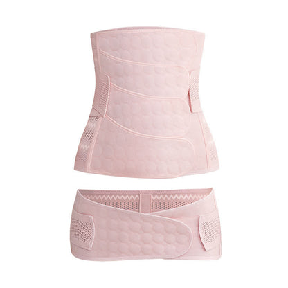 Einfarbiges, atmungsaktives Bauchgurt-Set - Rosa - XXL - image 11