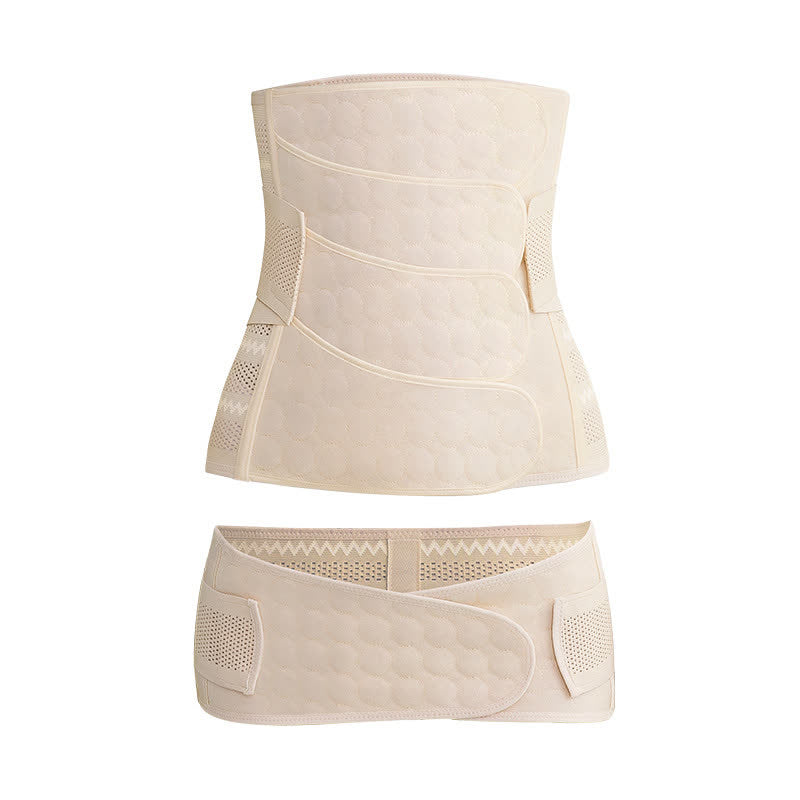 Einfarbiges, atmungsaktives Bauchgurt-Set - Nackt - XXL - image 7