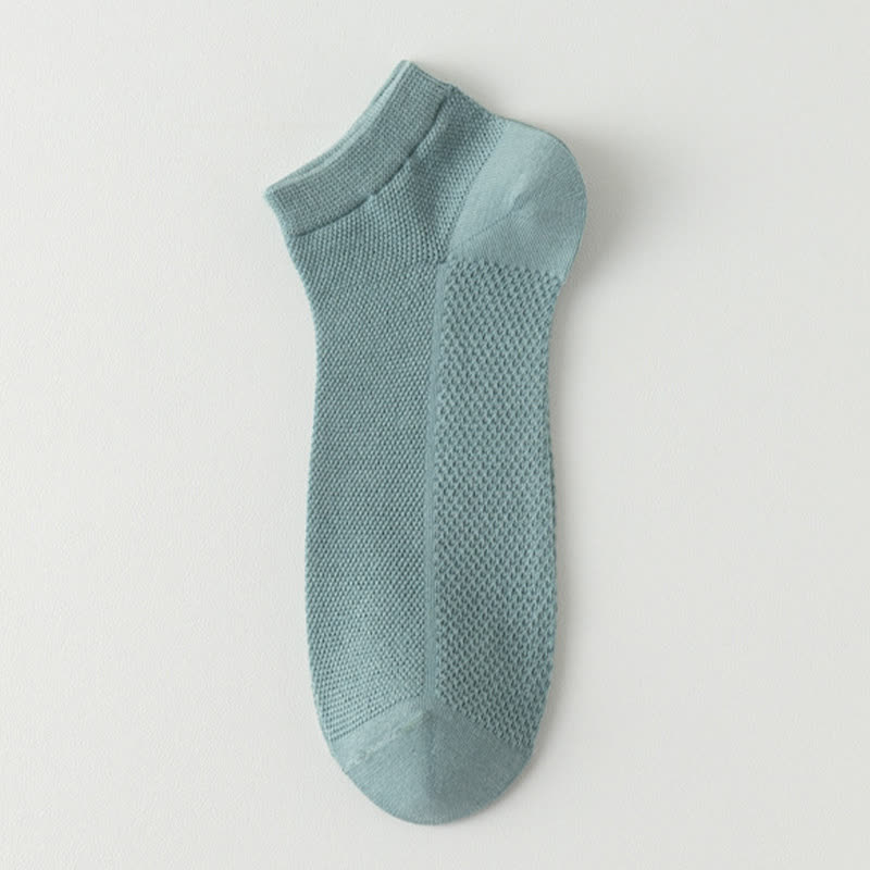 Atmungsaktive, dünne, einfarbige Söckchen aus Netzstoff (8 Paar) - Grün - EU39-44 (US6-10) - image 14