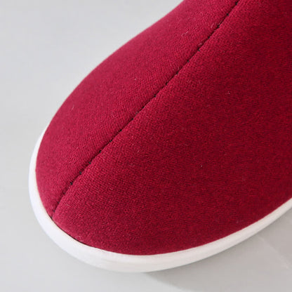 Einfarbige, hohe, warme Hausschuhe - image 11