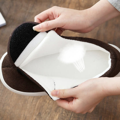 Rutschfeste, warme Hausschuhe mit Klettverschluss in Übergröße - image 11