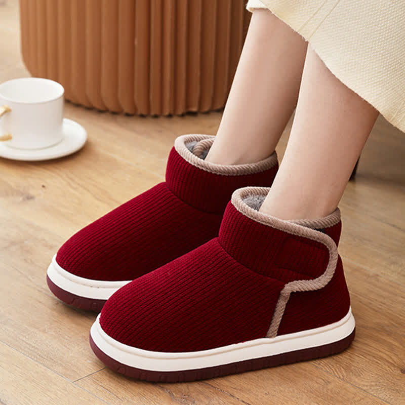 Warme, rutschfeste Hausschuhe mit dicker Sohle - image 5