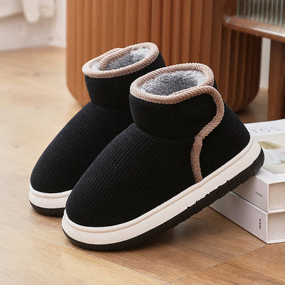 Warme, rutschfeste Hausschuhe mit dicker Sohle - Schwarz - EU42-43 (US8,5-9) - image 15