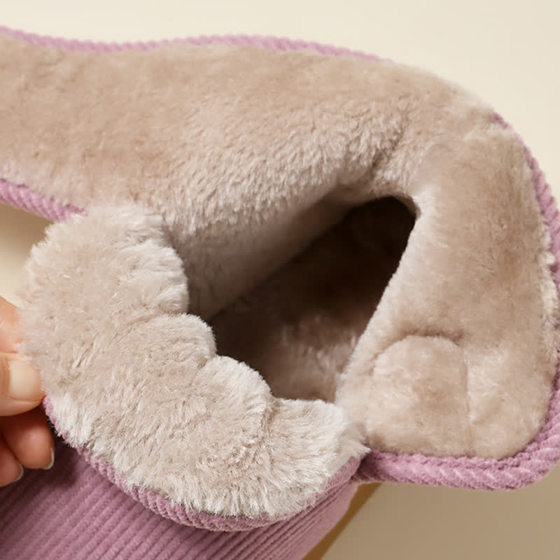 Hohe, warme Hausschuhe mit Klettverschluss - image 7