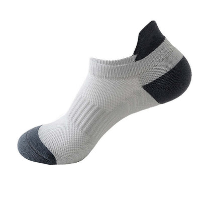 Atmungsaktive Knöchel-Kompressionssocken aus Mesh mit Farbblock (8 Paar) - Grau - EU37-42 (US4-8,5) - image 7