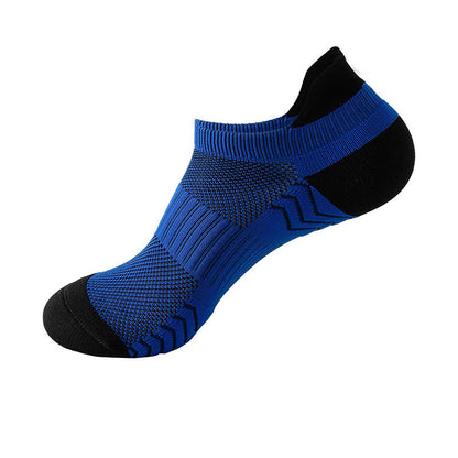 Atmungsaktive Knöchel-Kompressionssocken aus Mesh mit Farbblock (8 Paar) - Blau - EU37-42 (US4-8,5) - image 8