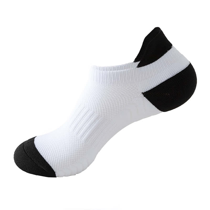 Atmungsaktive Knöchel-Kompressionssocken aus Mesh mit Farbblock (8 Paar) - Weiß - EU37-42 (US4-8,5) - image 6