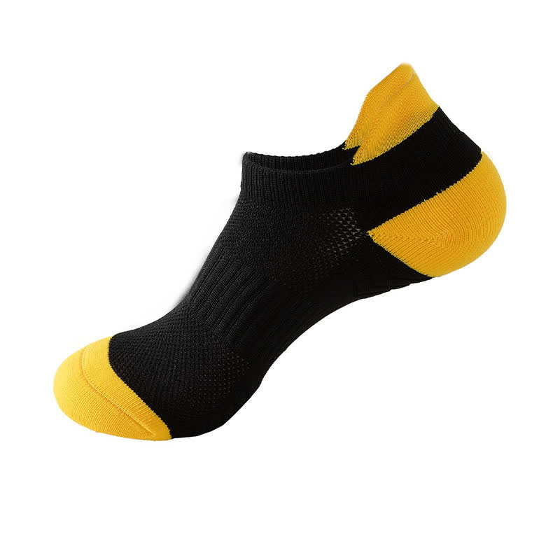Atmungsaktive Knöchel-Kompressionssocken aus Mesh mit Farbblock (8 Paar) - Schwarz - EU37-42 (US4-8,5) - image 4