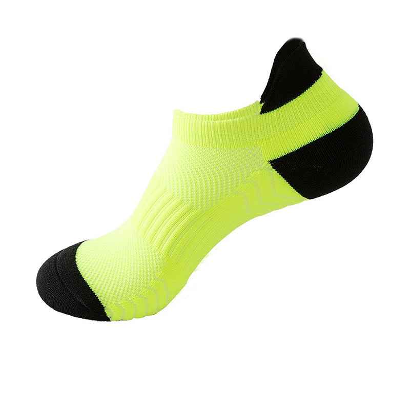 Atmungsaktive Knöchel-Kompressionssocken aus Mesh mit Farbblock (8 Paar) - Grün - EU37-42 (US4-8,5) - image 9