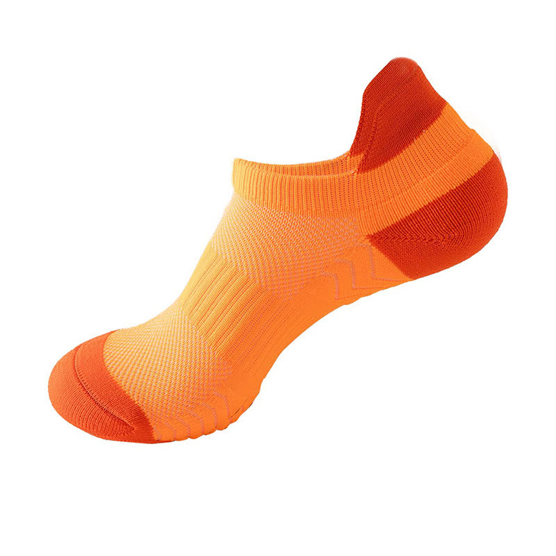 Atmungsaktive Knöchel-Kompressionssocken aus Mesh mit Farbblock (8 Paar) - Orange - EU37-42 (US4-8,5) - image 10