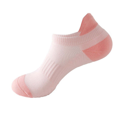 Atmungsaktive Knöchel-Kompressionssocken aus Mesh mit Farbblock (8 Paar) - Rosa - EU37-42 (US4-8,5) - image 12