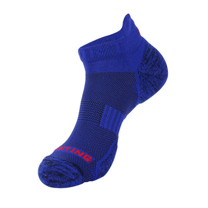 Atmungsaktive Kompressionssocken aus Baumwolle zum Sport und Laufen (3 Paar) - Blau - EU40-44 (US7-10) - image 6