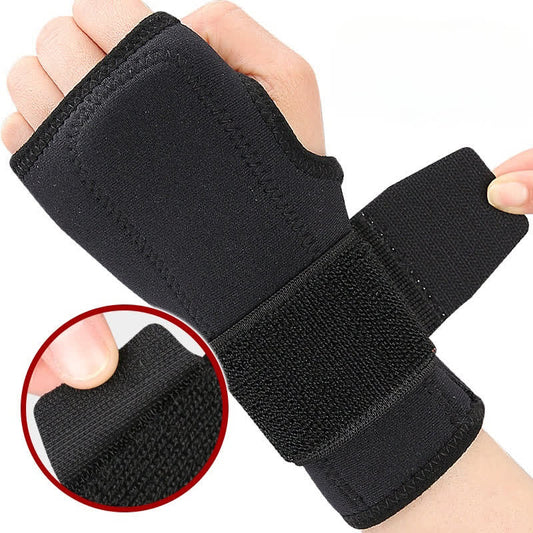 Verstellbare Palm Wrap-Kompressions-Handgelenksmanschette - Schwarz - L - image 0