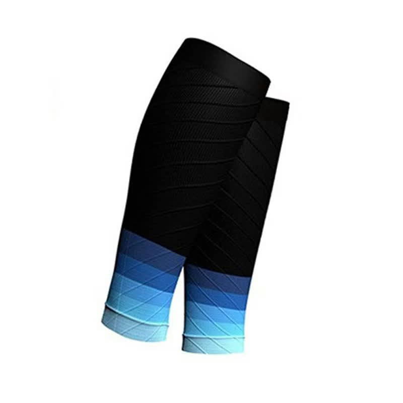 Elastische Kompressions-Wadenmanschetten mit Farbverlauf (3 Paar) - Blau - Einheitsgröße - image 2
