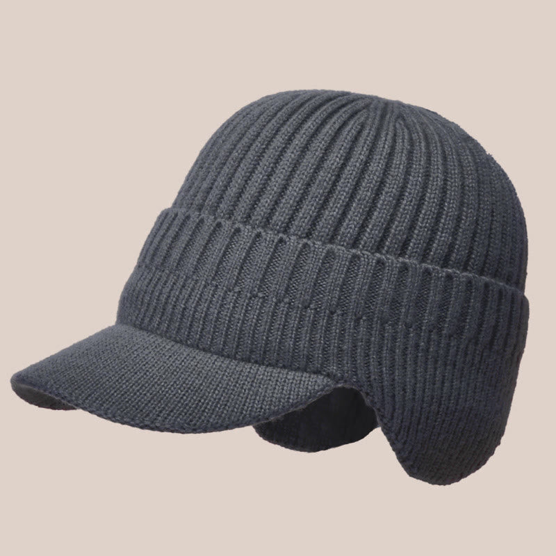  Warmer Beanie-Mützenwärmer mit Ohrenklappen - Grau - Einheitsgröße - image 10