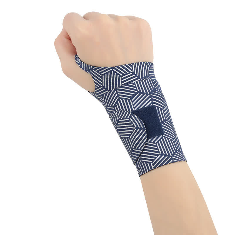 Ultradünne Handgelenksmanschetten mit Streifenmuster - Marineblau - A - Einheitsgröße - image 7