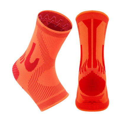Gestreifte Stretch-Sport-Knöchelstützen aus Strick - Orange - XL - image 6
