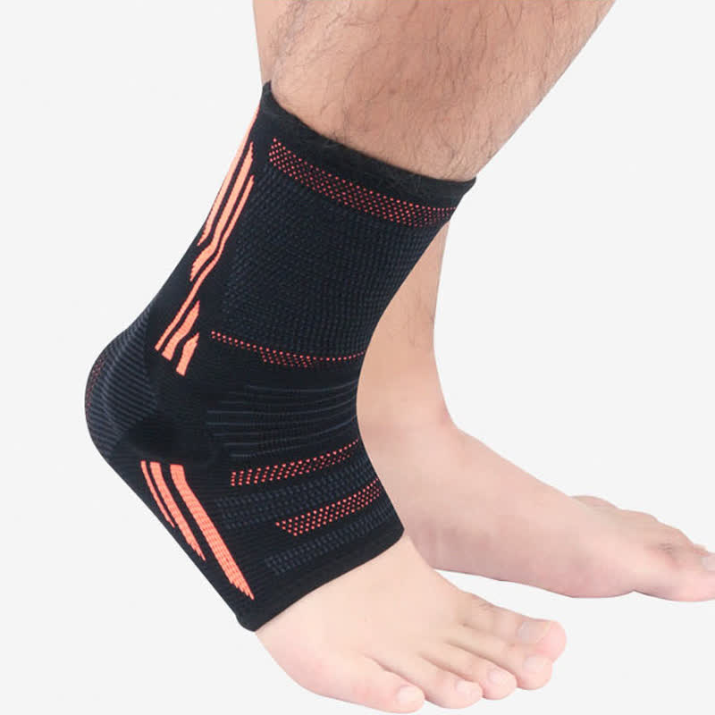 Atmungsaktive Sport-Knöchelschienen aus Silikon - Orange - XL - image 8