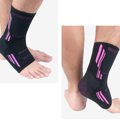 Atmungsaktive Sport-Knöchelschienen aus Silikon - Rosa - XL - image 11