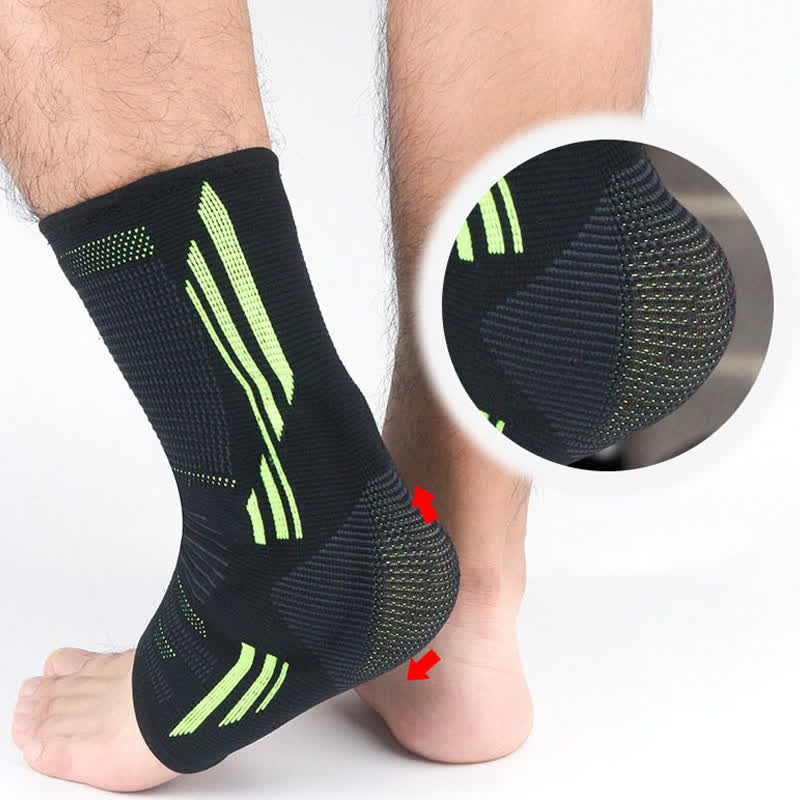 Atmungsaktive Sport-Knöchelschienen aus Silikon - Grün - XL - image 3