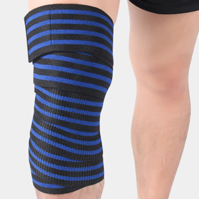 Elastische, verstellbare Sport-Knieschoner - Königsblau - Einheitsgröße - image 9