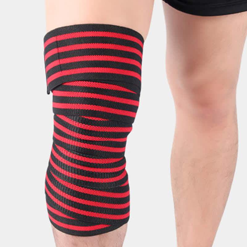 Elastische, verstellbare Sport-Knieschoner - Rot - Einheitsgröße - image 3