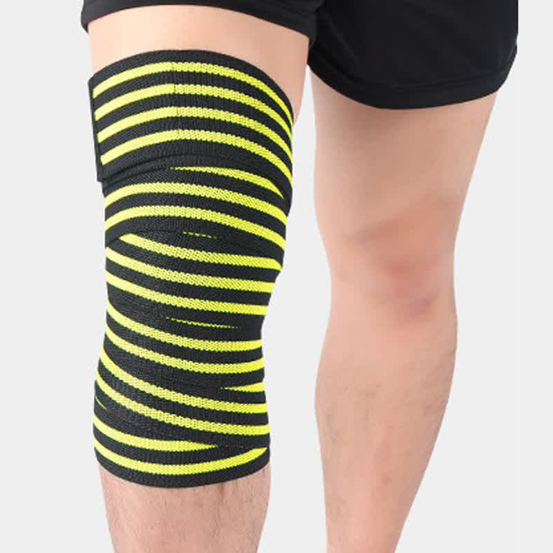 Elastische, verstellbare Sport-Knieschoner - Gelb - Einheitsgröße - image 15