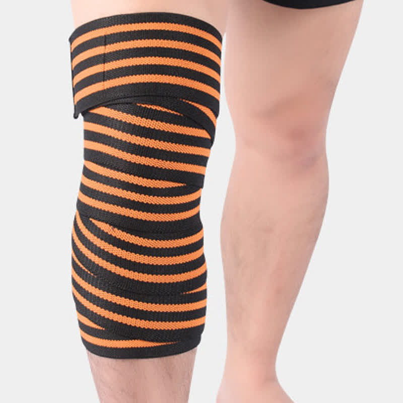 Elastische, verstellbare Sport-Knieschoner - Orange - Einheitsgröße - image 7